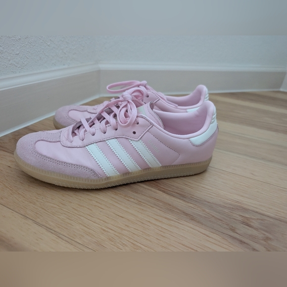 Adidas Sambas Pink Sneakers Size US 6 - Picture 6 of 9